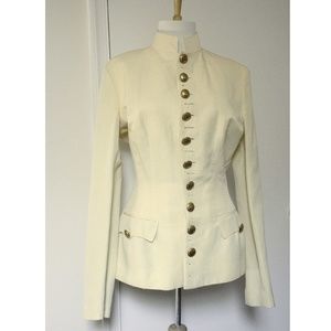 Jean Paul Gaultier Silk Linen Jacket NWT Size 8 US